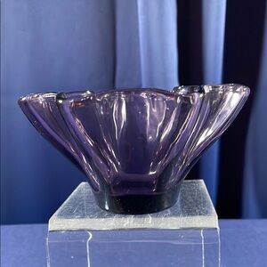Lenox Purple Glass Candy/Nut Dish